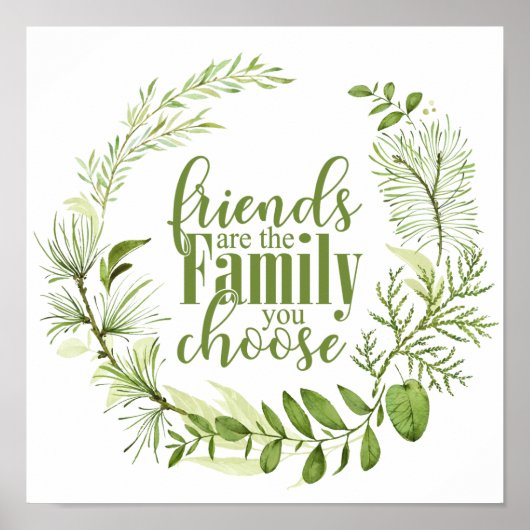 Wildwoods Botanicals - Family Quote Poster (Voorkant)