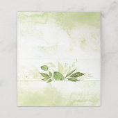Wildwoods Botanicals groen Waterverf Splash Plaatskaartje (Buitenkant ongevouwen)