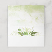 Wildwoods Botanicals Rustiek groen Plaatskaartje (Buitenkant ongevouwen)