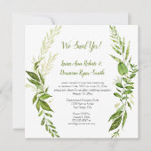 Wildwoods Botanicals Rustieke Ontvangst Kaartjes A Kaart (Voorkant)