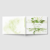 Wildwoods Botanische rustieke groen bruiloft Gastenboek (Volledig)