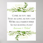 Wildwoods Botanische stoffen Geen seatingplan Bind Poster (Voorkant)