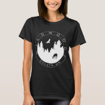 Wildwoods Logo T (donkere kleuren), voor vrouwen