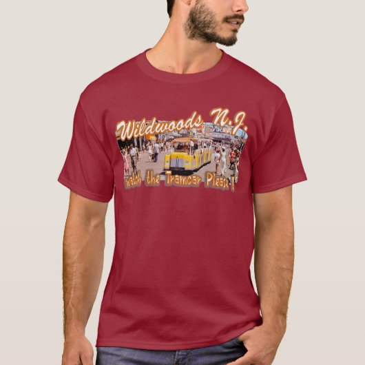 WILDWOODS NJ DOOR EKLEKTIX BEACH DRAAG T-SHIRT (Voorkant)