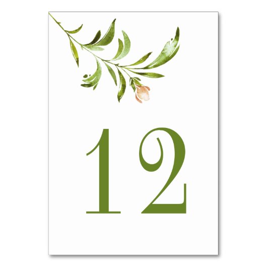 Wildwoods rustieke bloemenkorrels minimalistisch kaart (Achterkant)