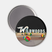 Wildwoods Sign in Wildwood New Jersey Magneet (Voorkant / Achterkant)