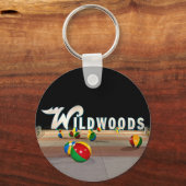 Wildwoods Sign in Wildwood New Jersey Sleutelhanger (Voorkant)