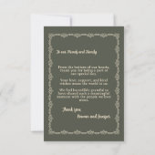Wildy Yours Rustic Boho Wedding Dank je wel kaart (Achterkant)
