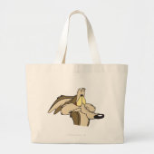 Wile E. Coyote aanstaande Doom Grote Tote Bag (Voorkant)