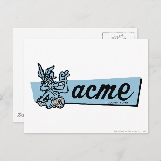 WILE E. COYOTE™ Acme 4 Briefkaart (Voorkant / Achterkant)