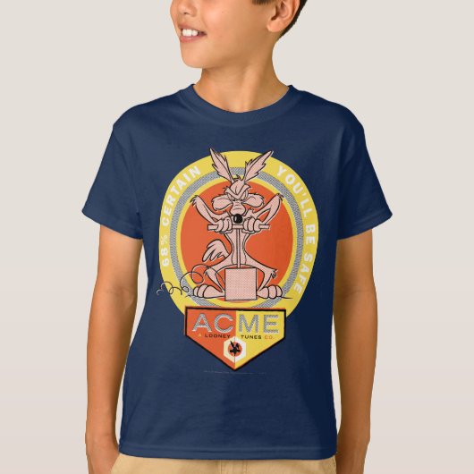WILE E. COYOTE™ Acme - 68% zeker dat je veilig ben T-shirt (Voorkant)