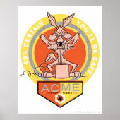 Wile E Coyote Acme - 68% zeker dat je veilig bent  Poster (Voorkant)