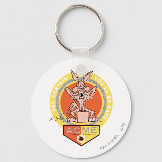 Wile E Coyote Acme - 68% zeker dat u veilig bent 2 Sleutelhanger (Voorkant)