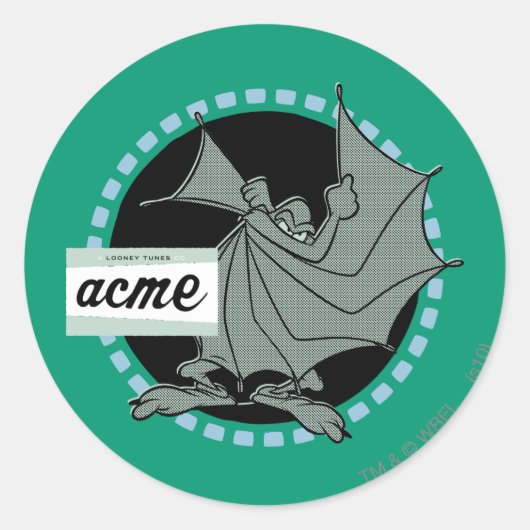 WILE E. COYOTE™ Acme Producten 5 Ronde Sticker (Voorkant)