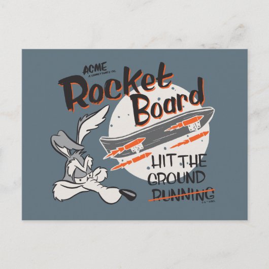 WILE E. COYOTE™ ACME Raketbord Briefkaart (Voorkant)