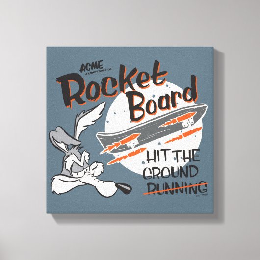 WILE E. COYOTE™ ACME Raketbord Canvas Afdruk (Voorkant)