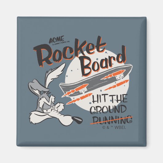 WILE E. COYOTE™ ACME Rocket Board Magneet (Voorkant)