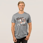 WILE E. COYOTE™ ACME Rocket Board Tri-Blend Shirt (Voorkant volledig)