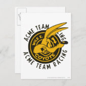 WILE E. COYOTE™ Acme Team Racing Briefkaart (Voorkant / Achterkant)