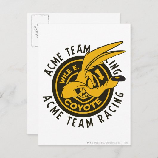 WILE E. COYOTE™ Acme Team Racing Briefkaart (Voorkant / Achterkant)