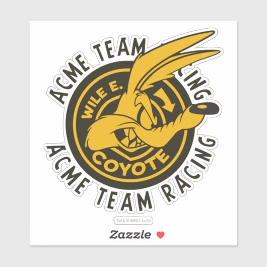 WILE E. COYOTE™ Acme Team Racing Sticker (Vel)