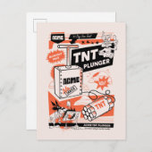 WILE E. COYOTE™ | ACME TNT Dynamite Plunger Briefkaart (Voorkant / Achterkant)