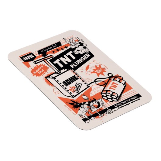 WILE E. COYOTE™ | ACME TNT Dynamite Plunger Magneet (Rechterzijde)