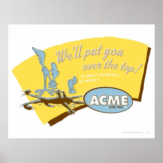 Wile E Coyote and ROAD RUNNER™ Acme Poster (Voorkant)