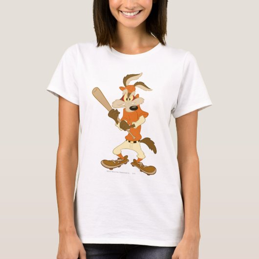 Wile E Coyote Batter staat op T-shirt (Voorkant)