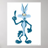 Wile E. Coyote Blue Aha! Poster (Voorkant)