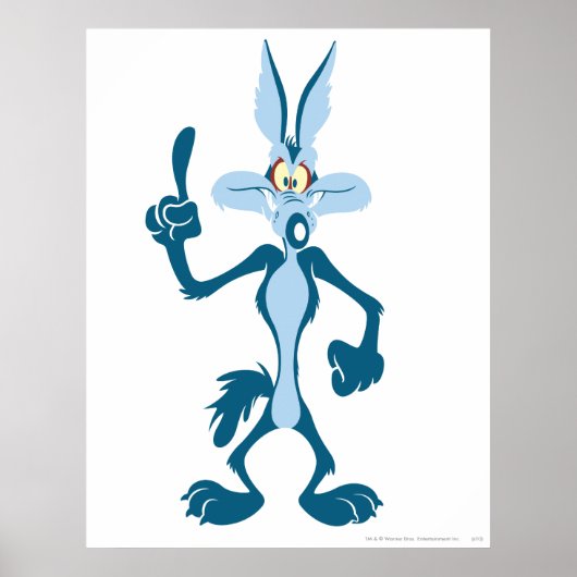 Wile E. Coyote Blue Aha! Poster (Voorkant)