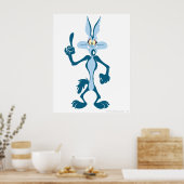 Wile E. Coyote Blue Aha! Poster (Keuken)