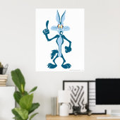 Wile E. Coyote Blue Aha! Poster (Thuiskantoor)