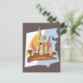 WILE E. COYOTE™ (carnivoor serieus) Briefkaart (Staand voorkant)