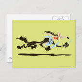 WILE E. COYOTE™ Chasing diner Briefkaart (Voorkant / Achterkant)