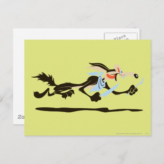 WILE E. COYOTE™ Chasing diner Briefkaart (Voorkant / Achterkant)
