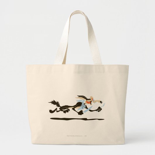 WILE E. COYOTE™ Chasing diner Grote Tote Bag (Voorkant)