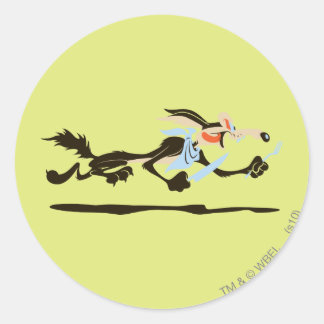 WILE E. COYOTE™ Chasing diner Ronde Sticker