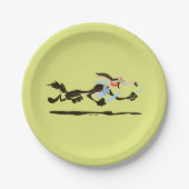 WILE E. COYOTE™ Chasing dinner Papieren Bordje (Voorkant)