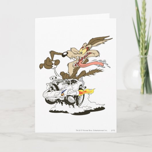 WILE E. COYOTE™ Crazy Bestuurder Kaart (Voorkant)