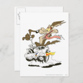 WILE E. COYOTE™ Crazy Driver Briefkaart (Voorkant / Achterkant)