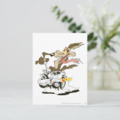 WILE E. COYOTE™ Crazy Driver Briefkaart (Staand voorkant)