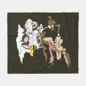 WILE E. COYOTE™ Crazy Driver Fleece Deken (Voorkant (Horizontaal))