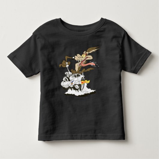 WILE E. COYOTE™ Crazy Driver Kinder Shirts (Voorkant)