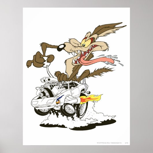 WILE E. COYOTE™ Crazy Driver Poster (Voorkant)