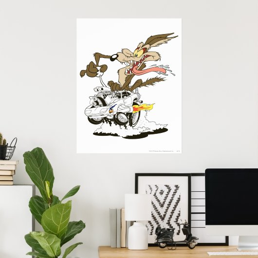 WILE E. COYOTE™ Crazy Driver Poster (Thuiskantoor)