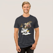 WILE E. COYOTE™ Crazy Driver Tri-Blend Shirt (Voorkant volledig)
