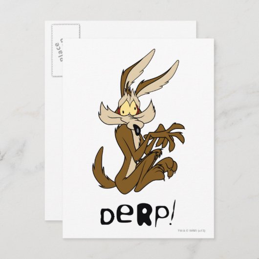 WILE E. COYOTE™ Derp Briefkaart (Voorkant / Achterkant)
