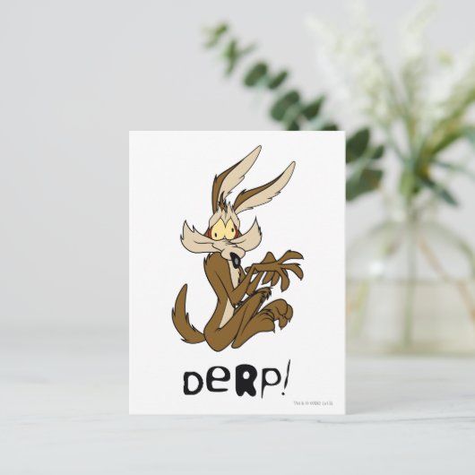 WILE E. COYOTE™ Derp Briefkaart (Staand voorkant)