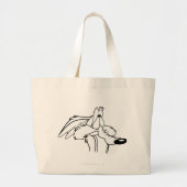 Wile E. Coyote die omhoog kijkt Grote Tote Bag (Voorkant)